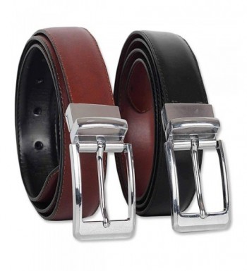 Reversible Leather Belts Men Rotated