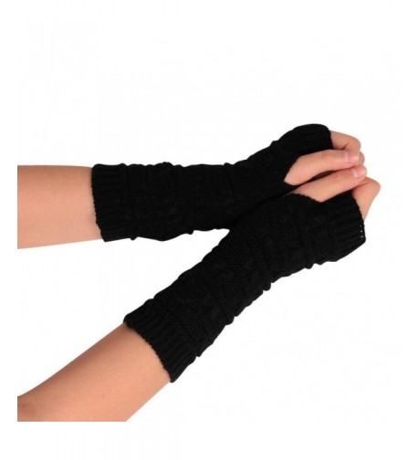 Wensltd Mitten Knitted Fingerless Gloves