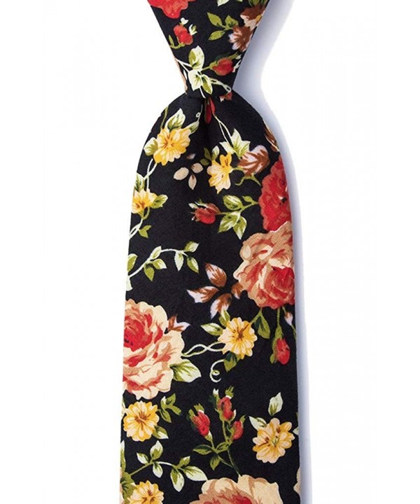 Cotton Blake Flowers Floral Necktie