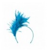 Fancy Feather Fascinator Turquoise OSFM