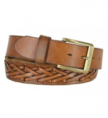 Hagora Grain Leather Basketweave Buckle