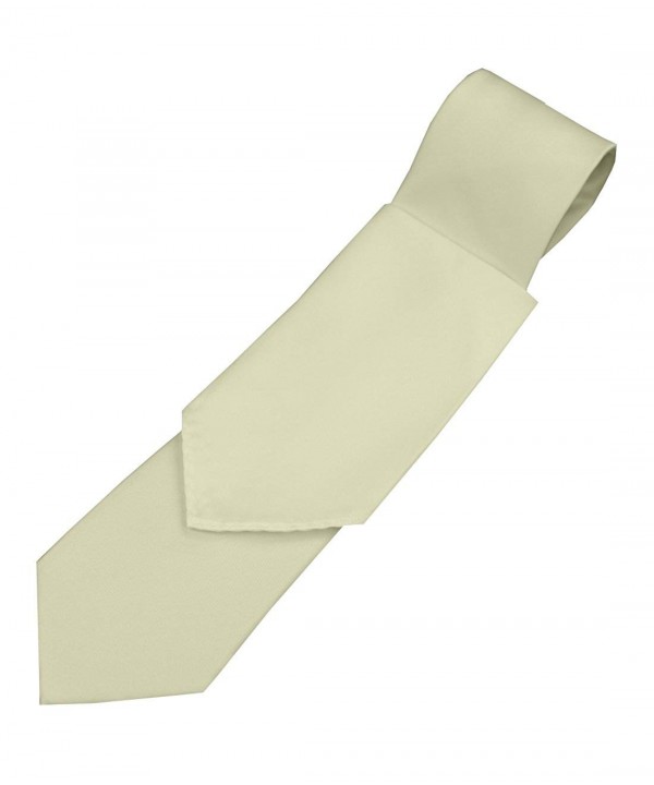 Solid Satin Necktie Pocket Square