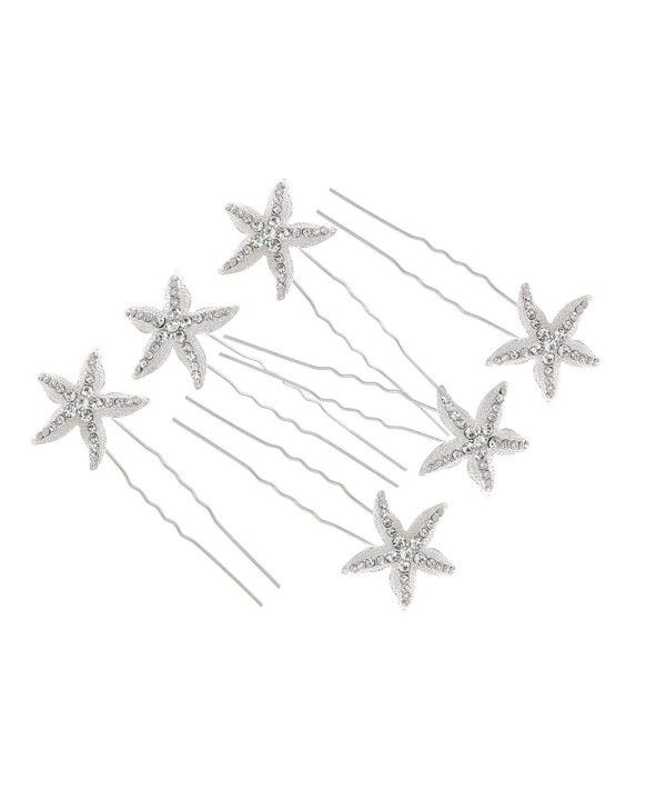 Rhinestone Crystal Starfish Bridal Jewelry
