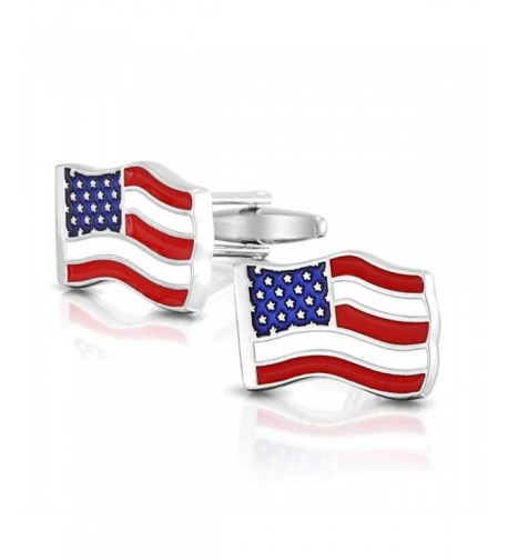 Bling Jewelry Stainless American Cufflinks