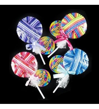 Lollipop Ponytail Holder 12 pack