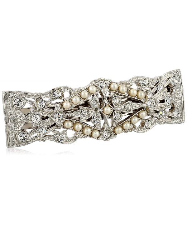 1928 Crystal Simulated Freshwater Barrette