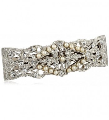 1928 Crystal Simulated Freshwater Barrette