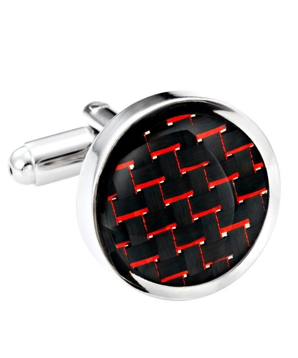 Titanium Cufflinks Black Carbon Polished Titanium Cufflinks Black Carbon Polished