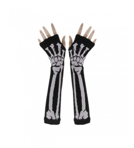 Gloves NOMENI Skeleton Halloween Fingerless