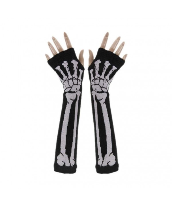 Gloves NOMENI Skeleton Halloween Fingerless
