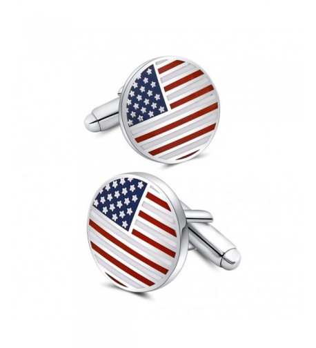 American Cufflinks Platinum Accessories Patriotic