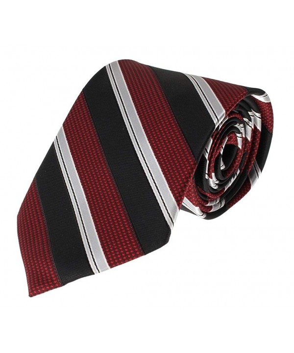 Necktie Crimson Stripe Patterned Fashion