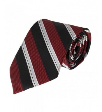 Necktie Crimson Stripe Patterned Fashion
