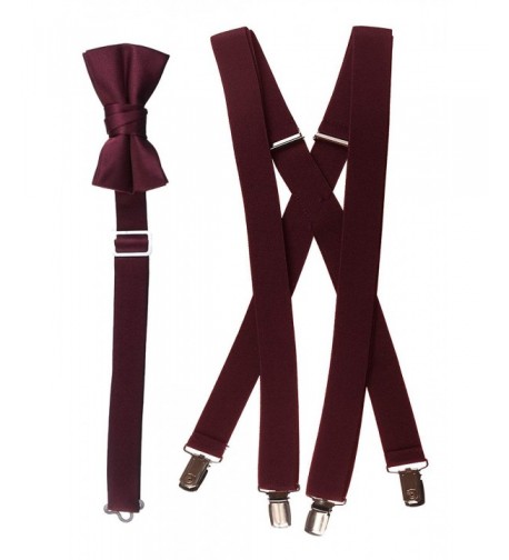 Suspender Combo Sizes Young Burgundy
