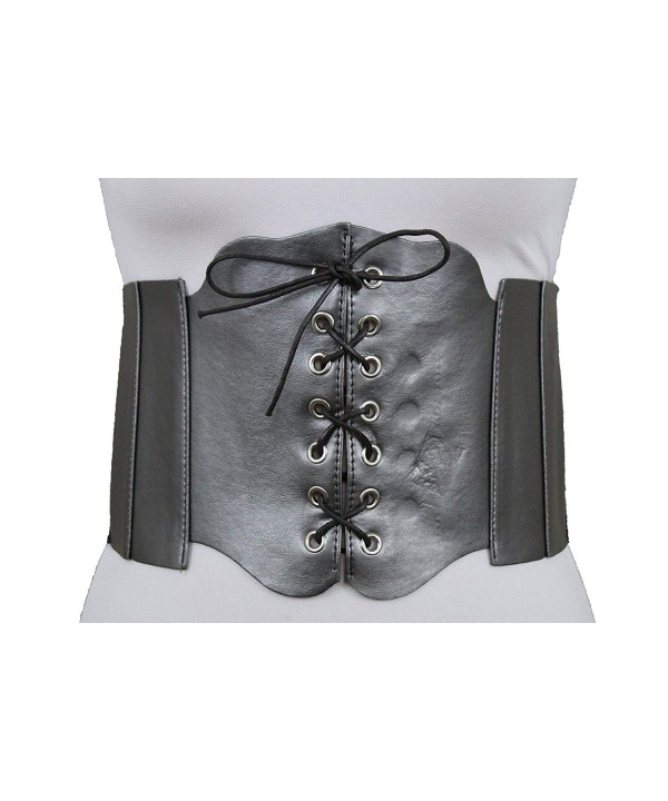 Fashion Gunmetal Pewter Corset Elastic Fashion Gunmetal Pewter Corset Elastic