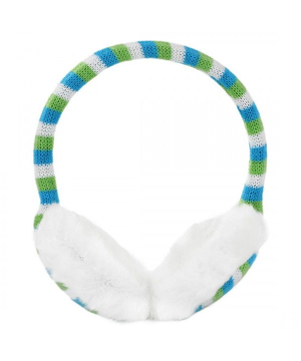 Allegra Winter Earmuffs Knitted Green blue Allegra Winter Earmuffs Knitted Green blue