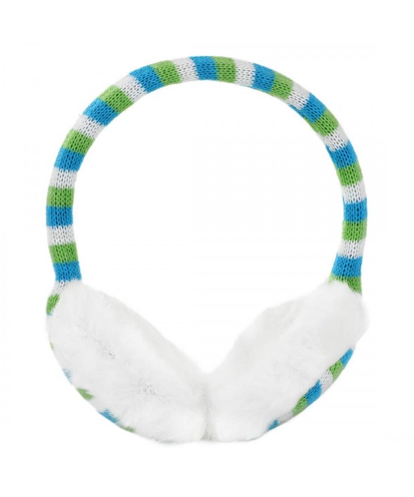 Allegra Winter Earmuffs Knitted Green blue