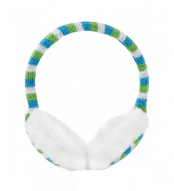 Allegra Winter Earmuffs Knitted Green blue