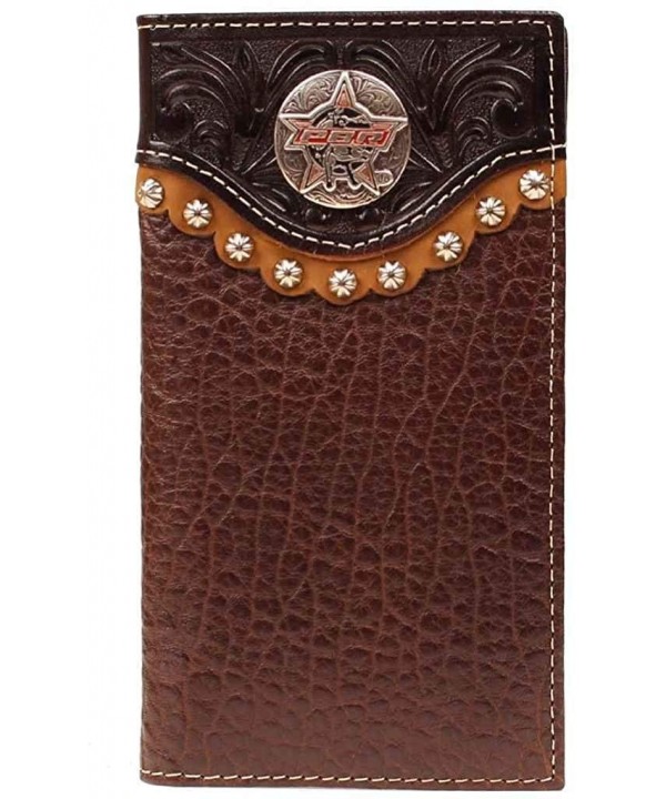 Round Concho Rodeo Wallet Brown