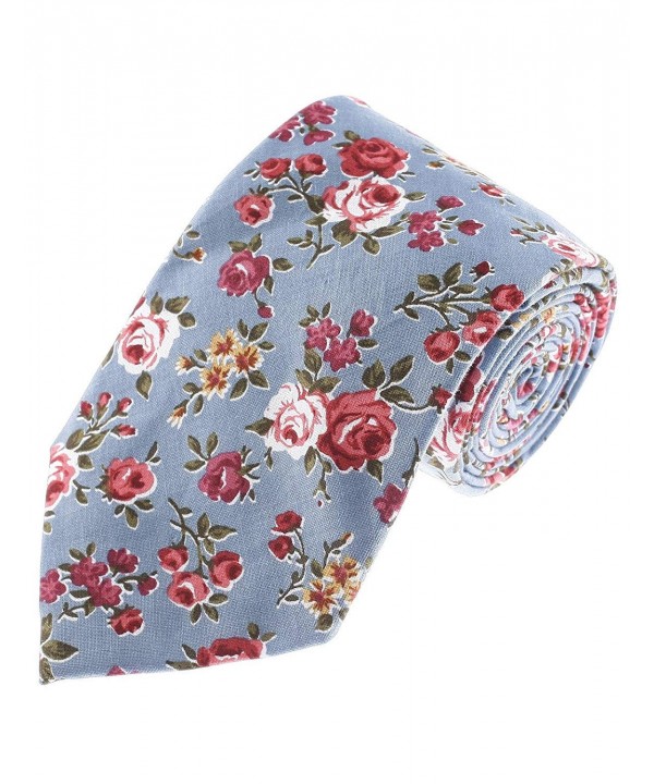 FLATSEVEN Flower Printed Pattern LightBlue