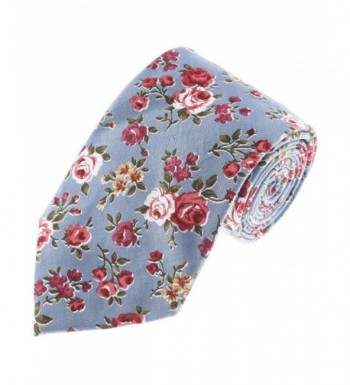 FLATSEVEN Flower Printed Pattern LightBlue