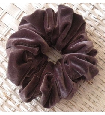 Charcoal velvet Hair Scrunchies Regular