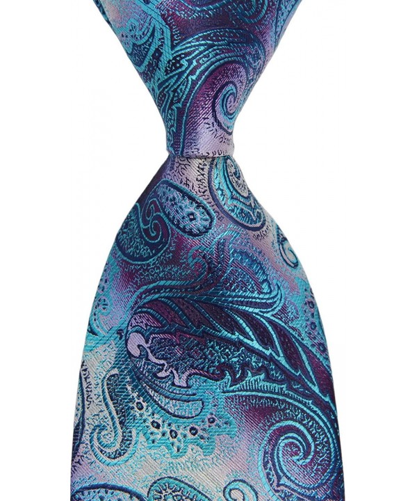 Classic Paisley Turquoise JACQUARD Necktie