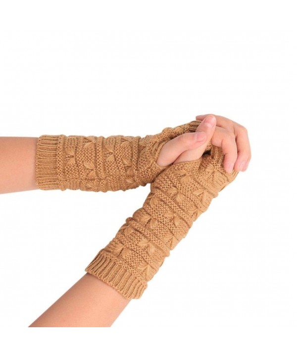 Fashion Knitted Fingerless Winter Gloves