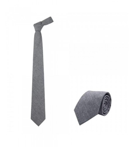 Jnjstella Mens Cotton Solid Necktie