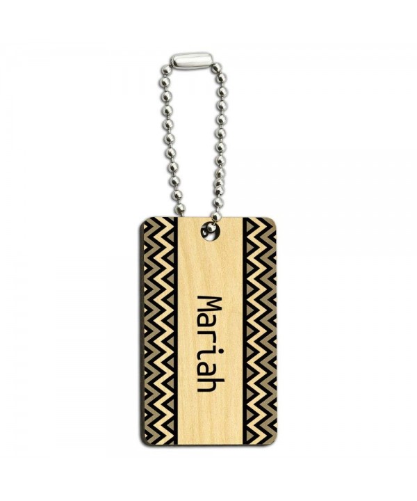 Mariah Black Chevrons Wooden Rectangle