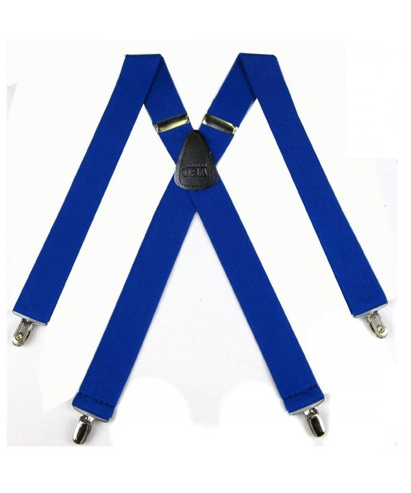 Royal Blue Made Suspenders Perfect Necktie