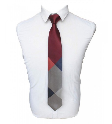 JEMYGINS Maroon Classic Formal Necktie