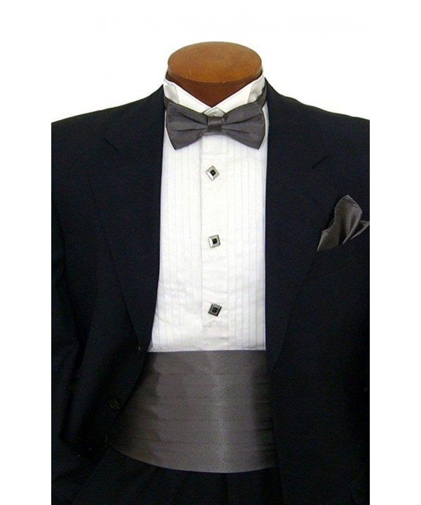 Charcoal Cummerbund Bow Tie Hanky Charcoal Cummerbund Bow Tie Hanky