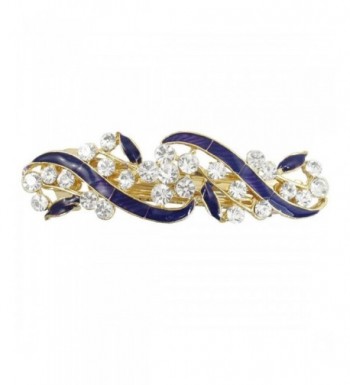 SODIAL French Crystal Hairclip Barrette