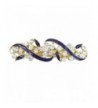 SODIAL French Crystal Hairclip Barrette