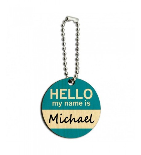 Michael Hello Wooden Round Chain