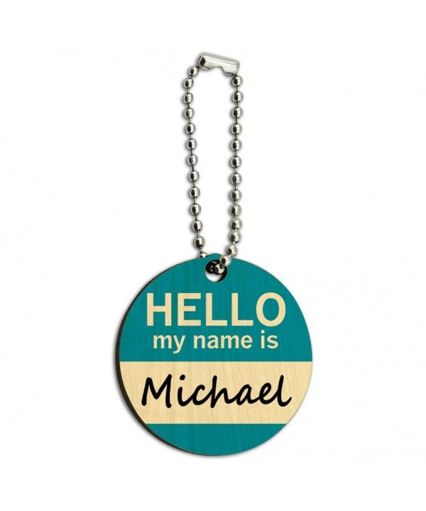 Michael Hello Wooden Round Chain