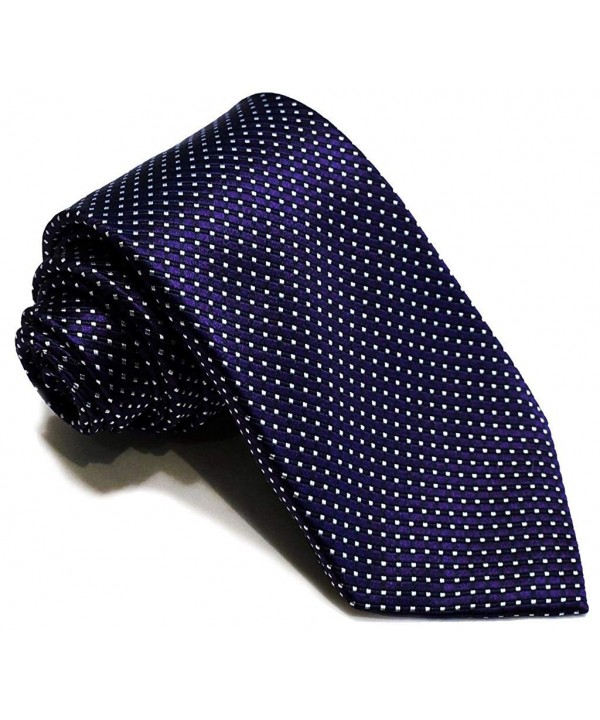 Fold Silk Necktie Purple Franklin
