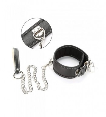Leather Collar Metal Chain Buckles