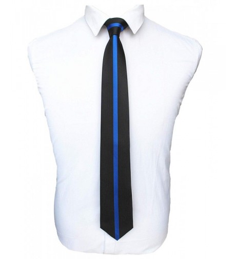 JEMYGINS Blue Line Silk Necktie