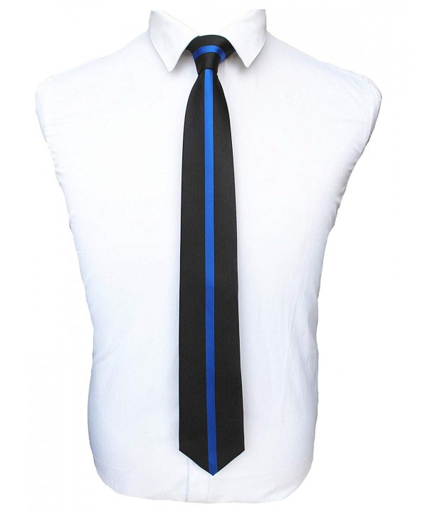 JEMYGINS Blue Line Silk Necktie