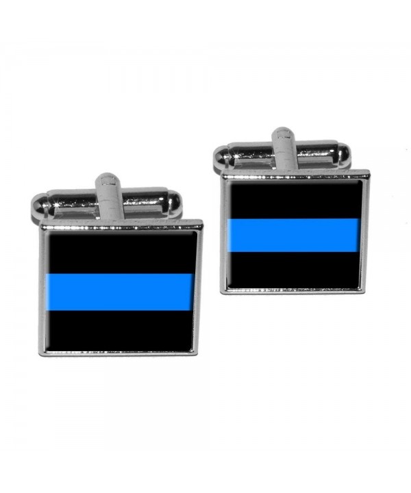 Thin Blue Line Policemen Cufflink