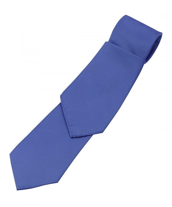 Solid Satin Necktie Pocket Square