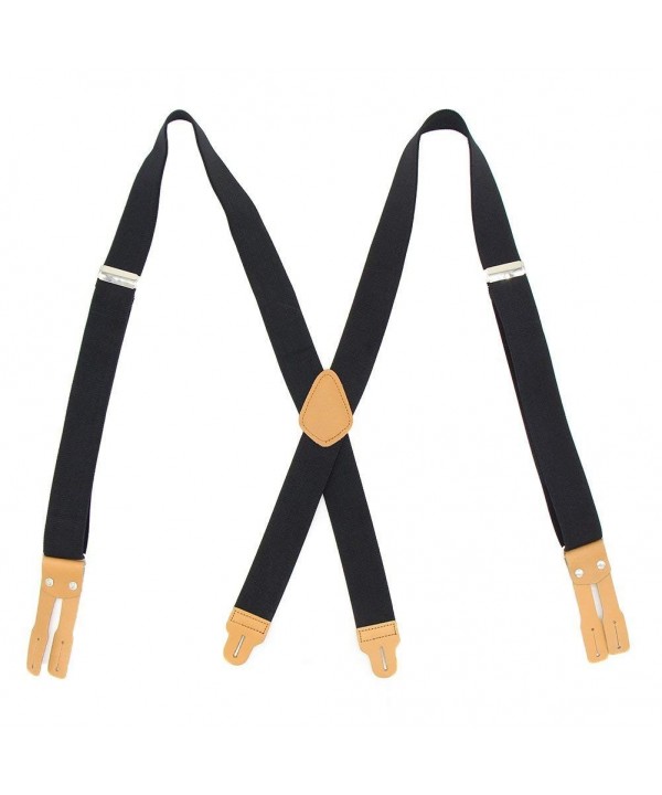 Suspenders Leather Adjustable Elastic Fashion