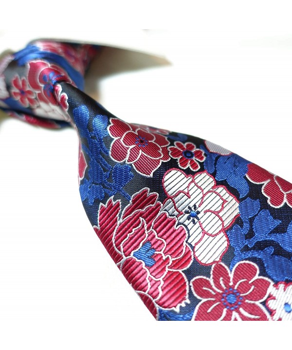 Microfibre Florals Jacquard Handmade Necktie Microfibre Florals Jacquard Handmade Necktie