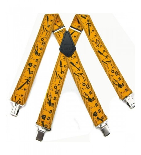 Gold Black Worker Quality Suspenders