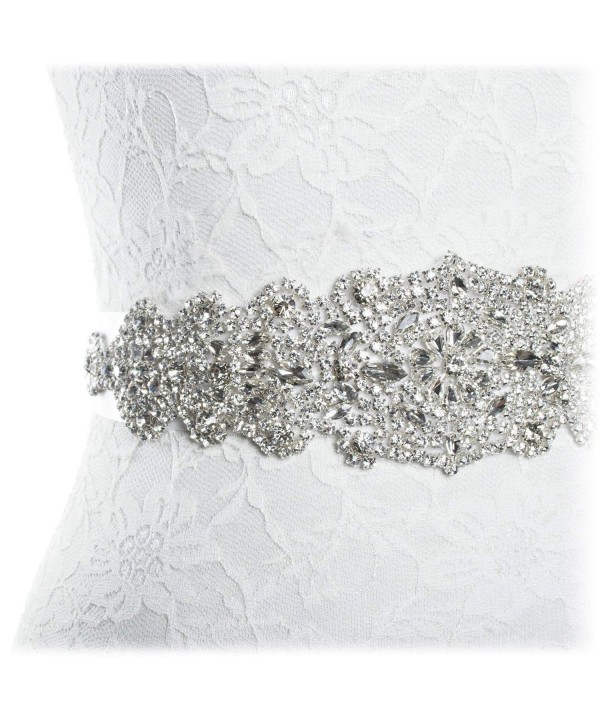 Rhinestone wedding dress applique bridal