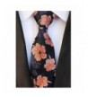 Orange Floral Wholesale Groomsman Neckties