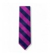 Fuchsia Navy Stripe Microfiber Tie
