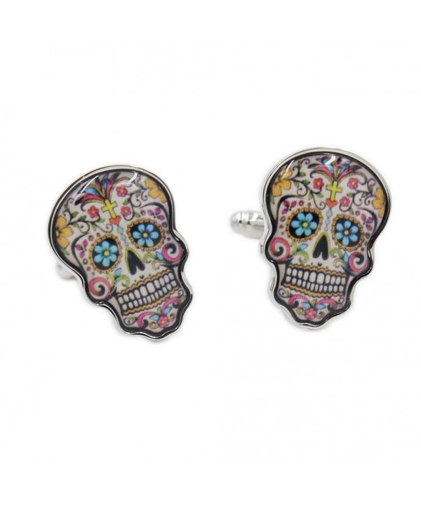 Muertos Hispanic Death Skull Cufflinks